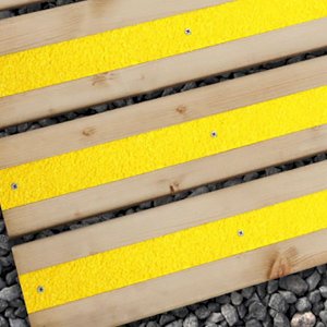Anti Slip Heavy Duty GRP Decking Strips 50mm Width 