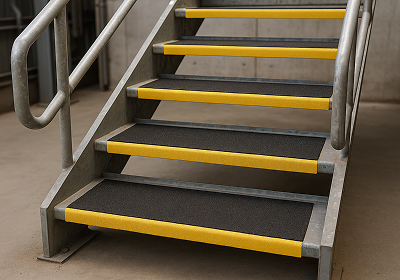Anti‑Slip GRP Stair Tread Covers